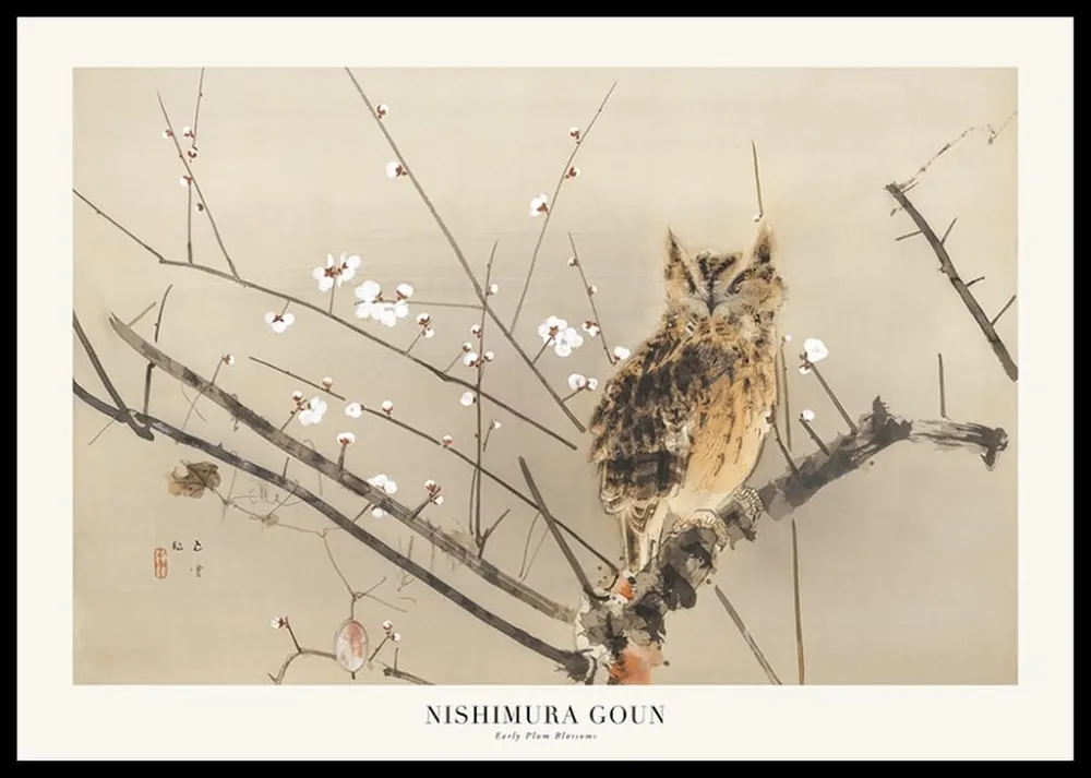 Early Plum Blossoms By Nishimura Goun Poster Schneller Versand