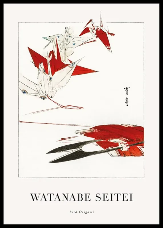 Neu Bird Origami By Watanabe Seitei Poster