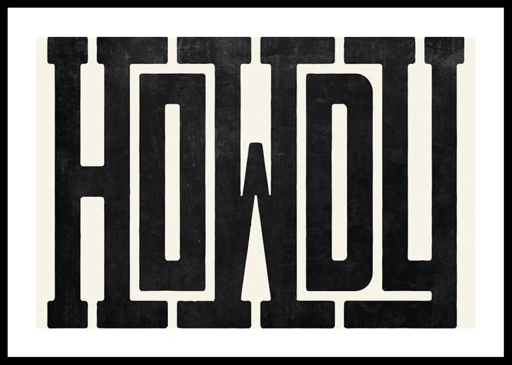 Ausverkauf Howdy Poster