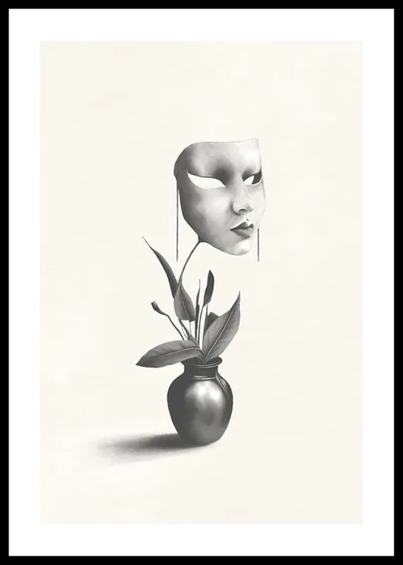 Mask In A Plant Poster Garantierte Lieferung