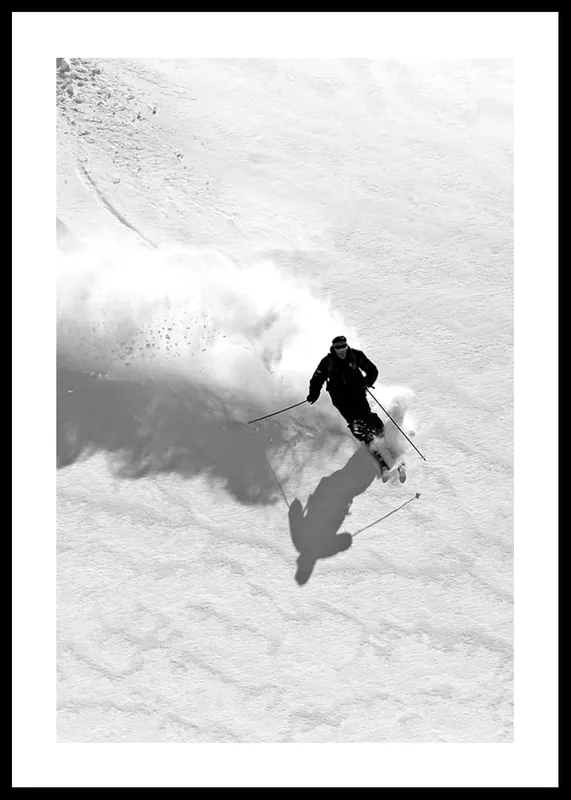Skiing Downhill Poster Top-Preis