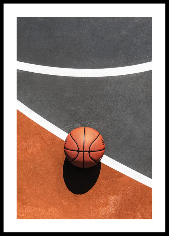 Basketball On Court Poster Bestpreis