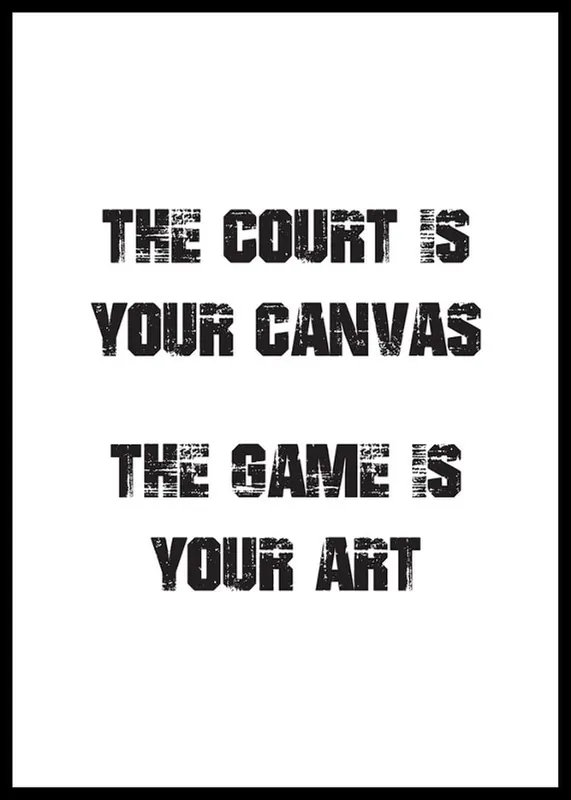 Preisreduziert The Game Is Your Art Poster