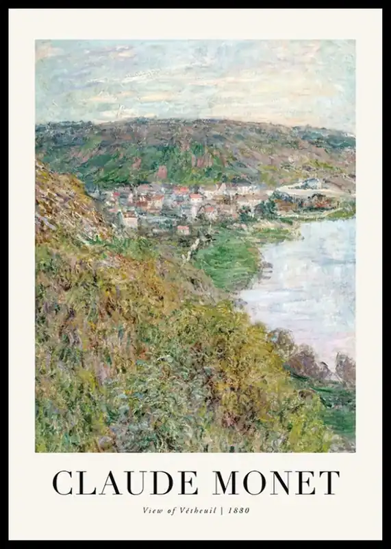 View Of Vetheuil 1880 By Claude Monet Poster Neue Ware