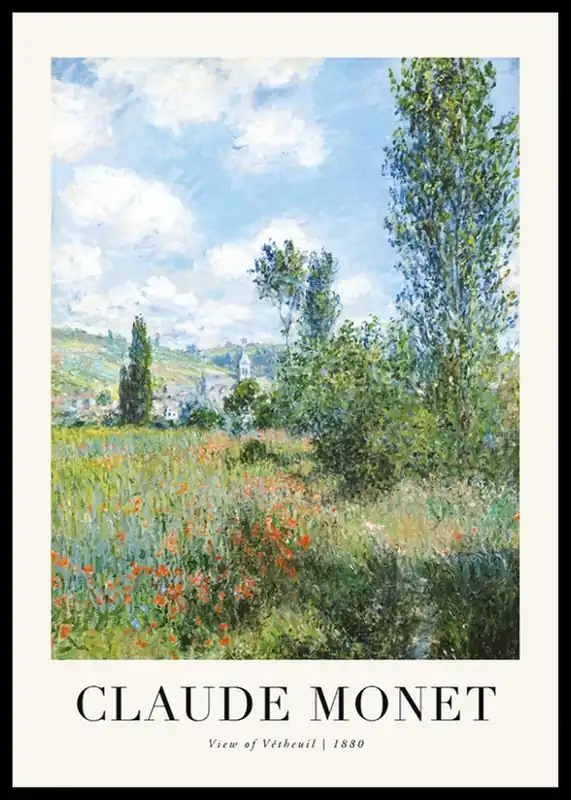 View Of Vetheuil 1880 By Claude Monet Poster Günstig