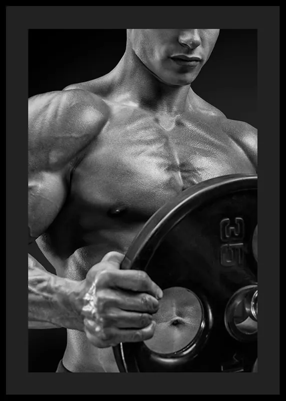 Solange Der Vorrat Reicht Weights Fitness Poster