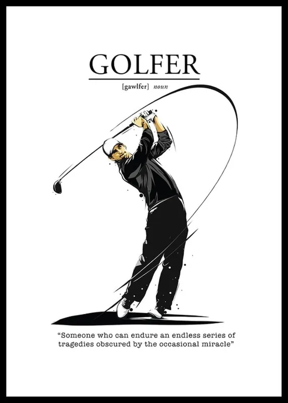 Golfer Explained Poster Must-Have