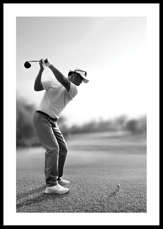 Golf Driver Swing Poster Aktuell