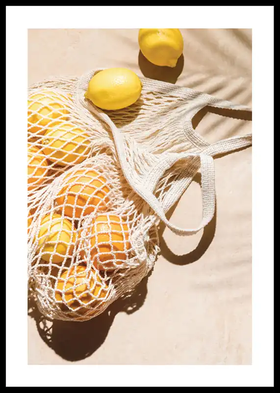 Markenprodukt Lemons In Net Bag Poster