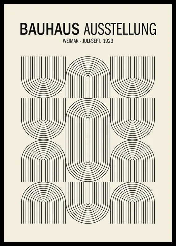 Geprüft Bauhaus Ausstellung No2 Poster