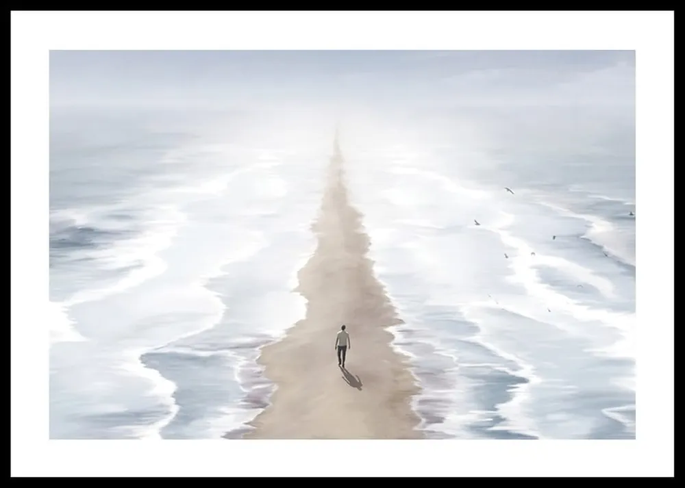 Surreal Path Between Seas Poster Neuheit
