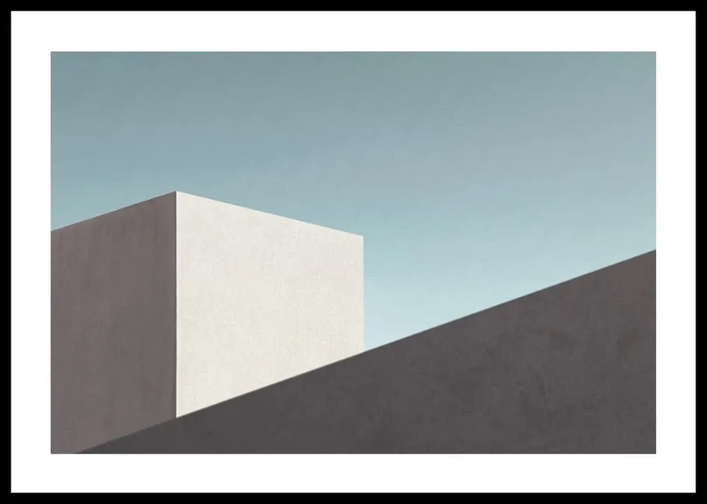 Letzte Chance Modern Architecture Building Poster
