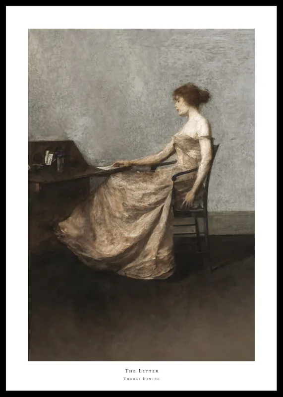 The Letter By Thomas Dewing Poster Abverkauf