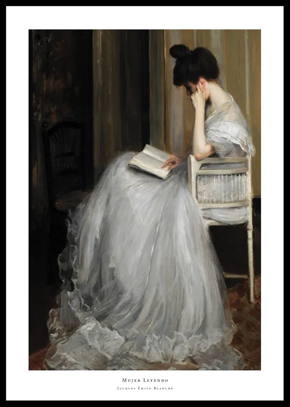 Mega-Angebot Mujer Leyendo By Jacques Émile Blanche Poster