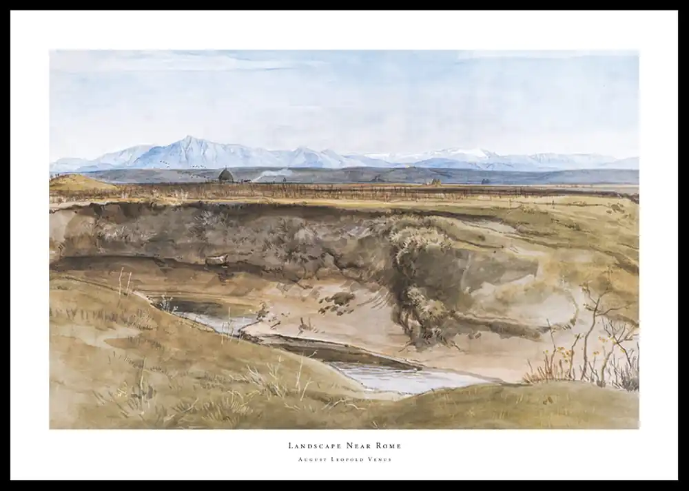 Landscape Near Rome By August Leopold Venus Poster Preisknaller