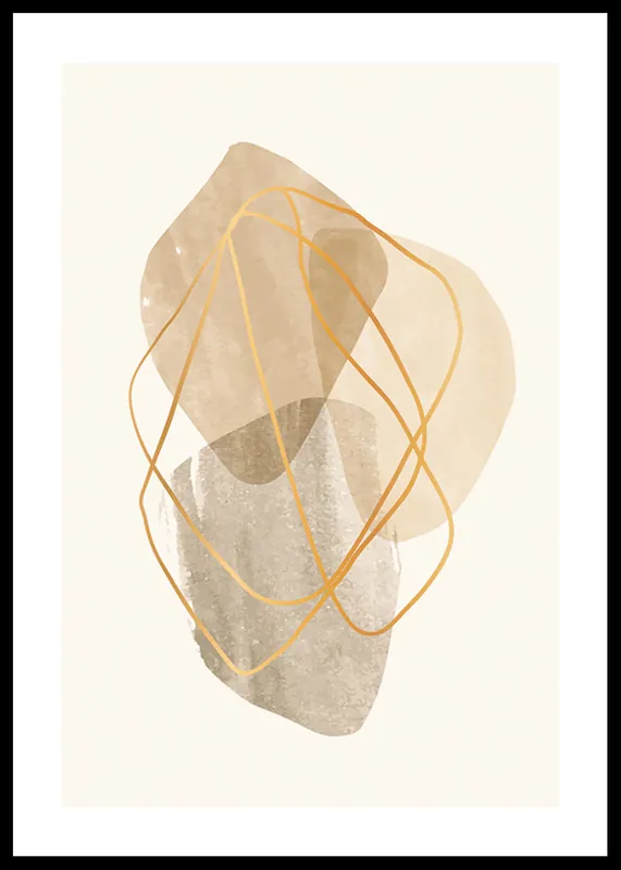Highlight Boho Abstract No1 Poster