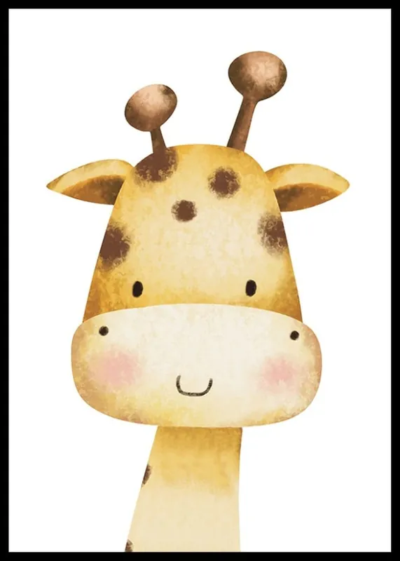 Giraffe Portrait Poster Meistverkauft