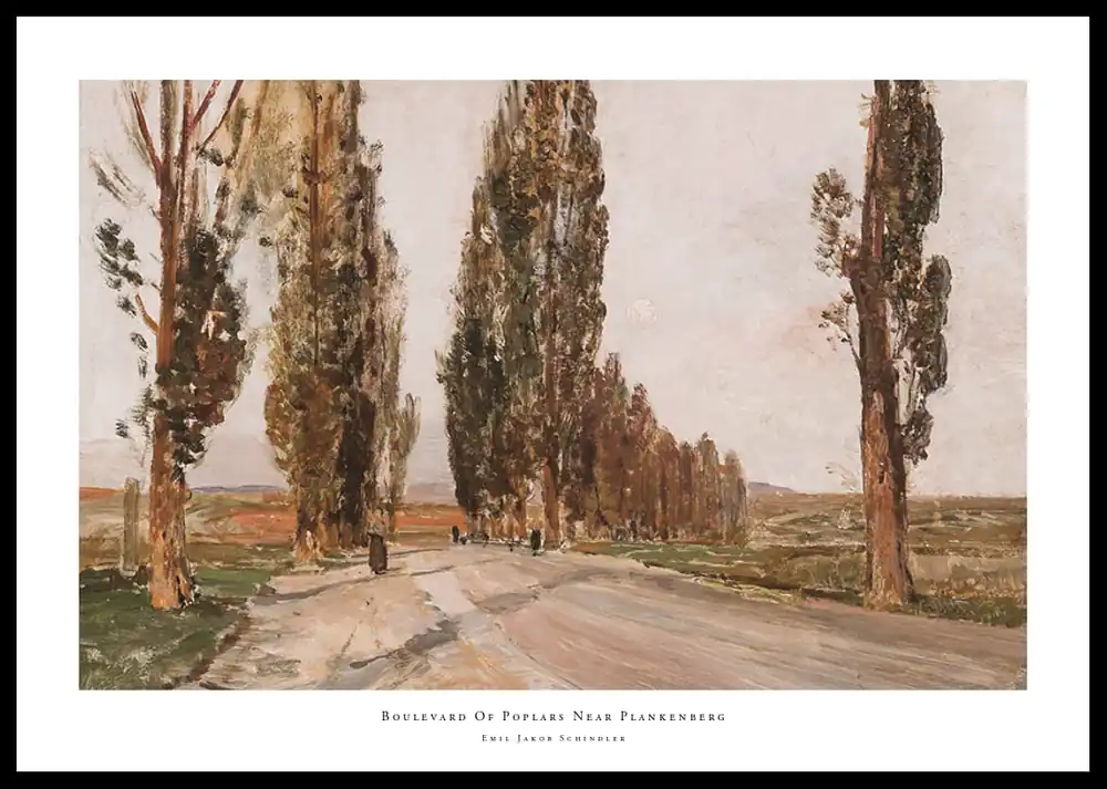 Wochenendangebot Boulevard Of Poplars Near Plankenberg By Emil Jakob Schindler Poster