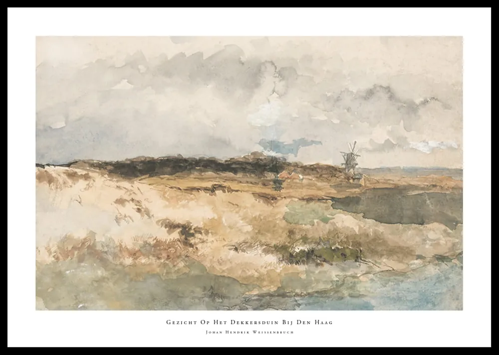 Neu Gezicht Op Het Dekkersduin Bij Den Haag By Johan Hendrik Weissenbruch Poster