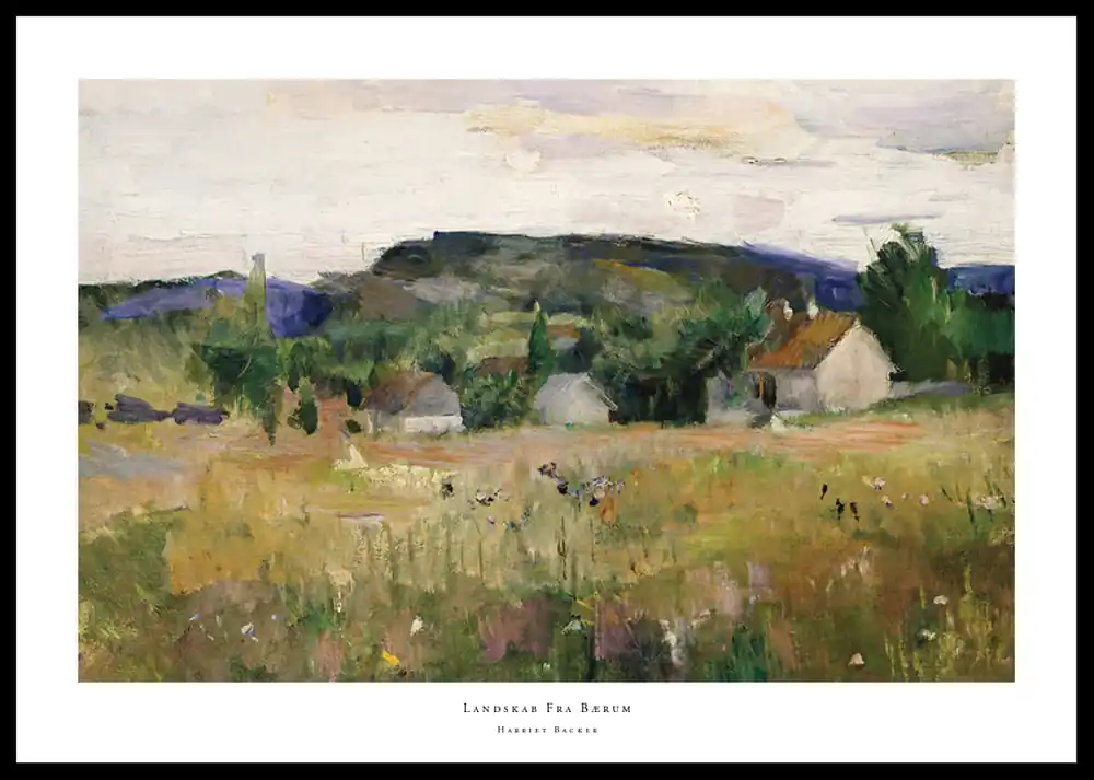 Landskab Fra Bærum By Harriet Backer Poster Abverkauf