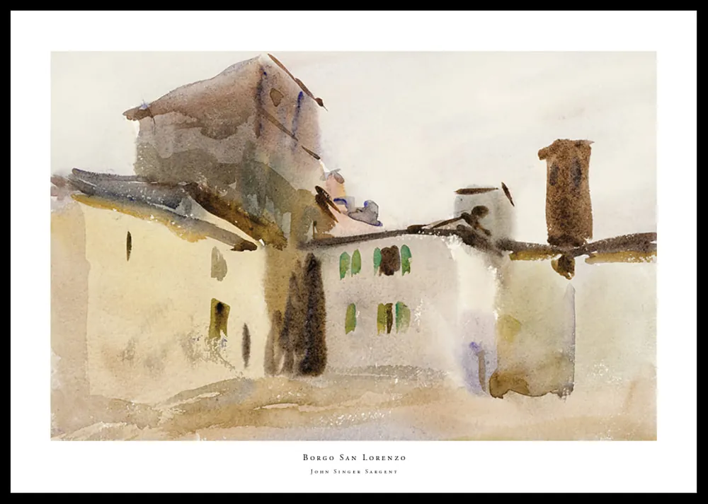 Zertifiziert Borgo San Lorenzo By John Singer Sargent Poster