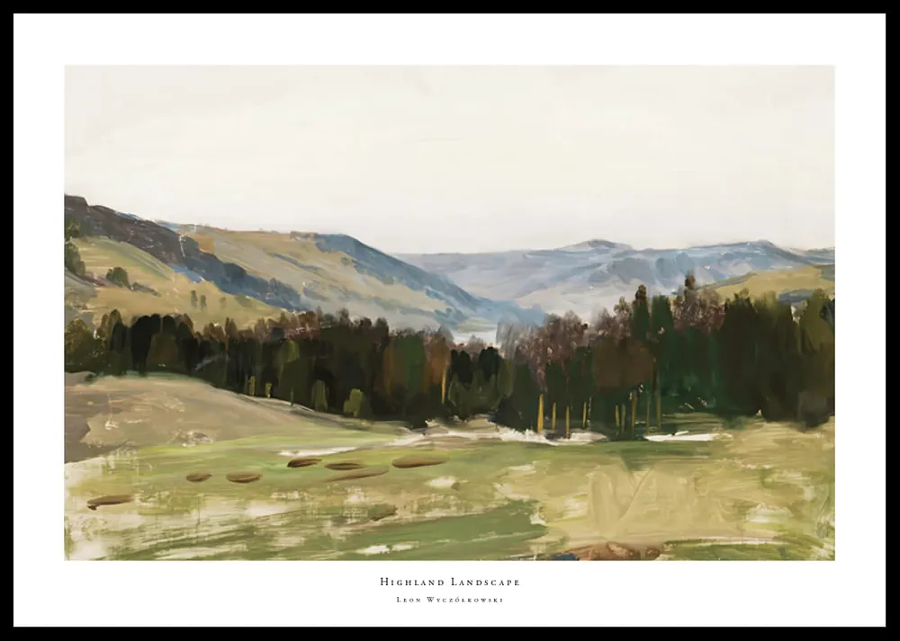 Bestpreis Highland Landscape By Leon Wyczółkowski Poster