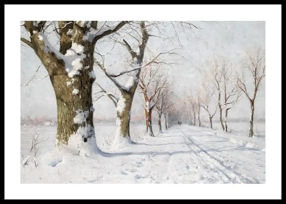 Beliebt Snow Covered Avenue Poster