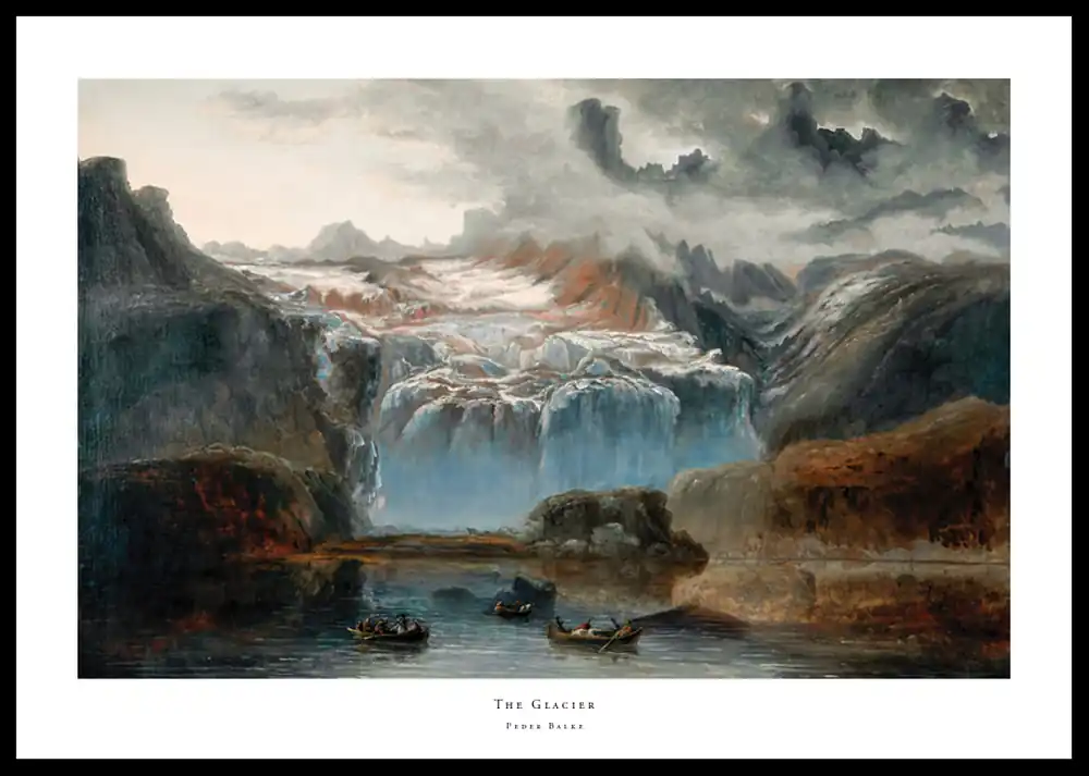 Neue Ware The Glacier By Peder Balke Poster