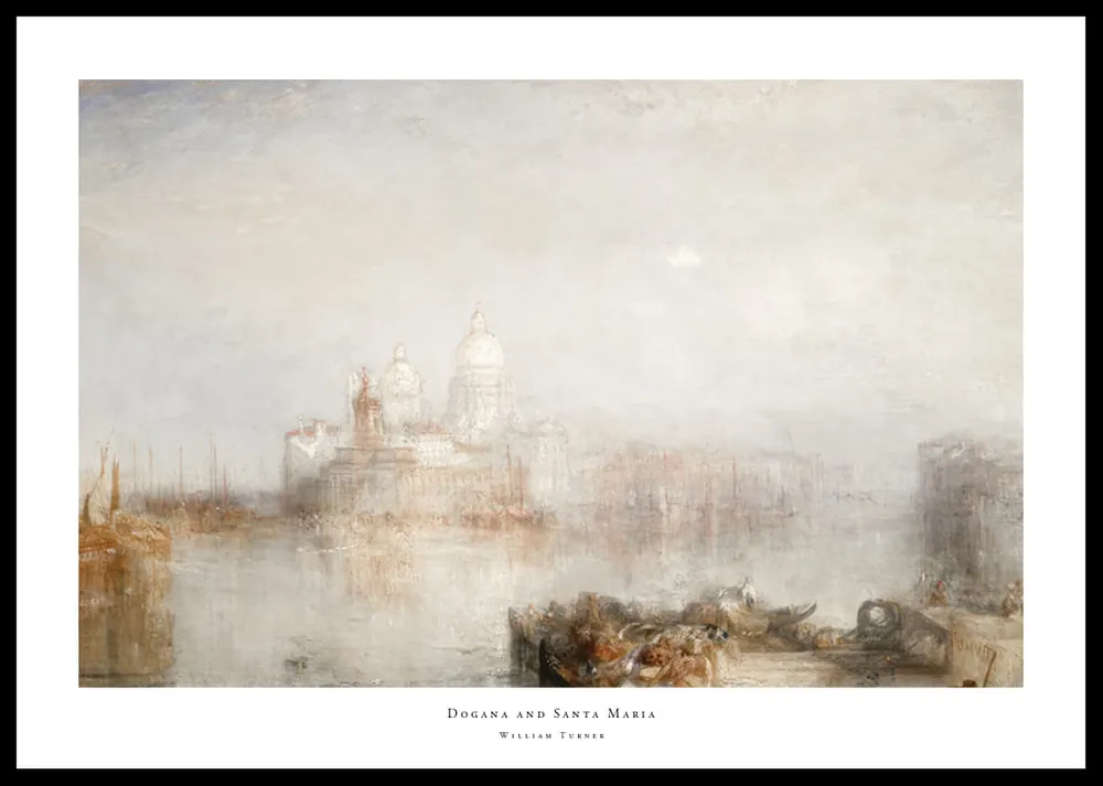 Jetzt Kaufen Dogana and Santa Maria By William Turner Poster