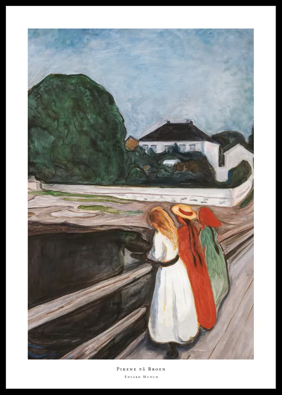 Aktuell The Girls on the Bridge By Edvard Munch Poster