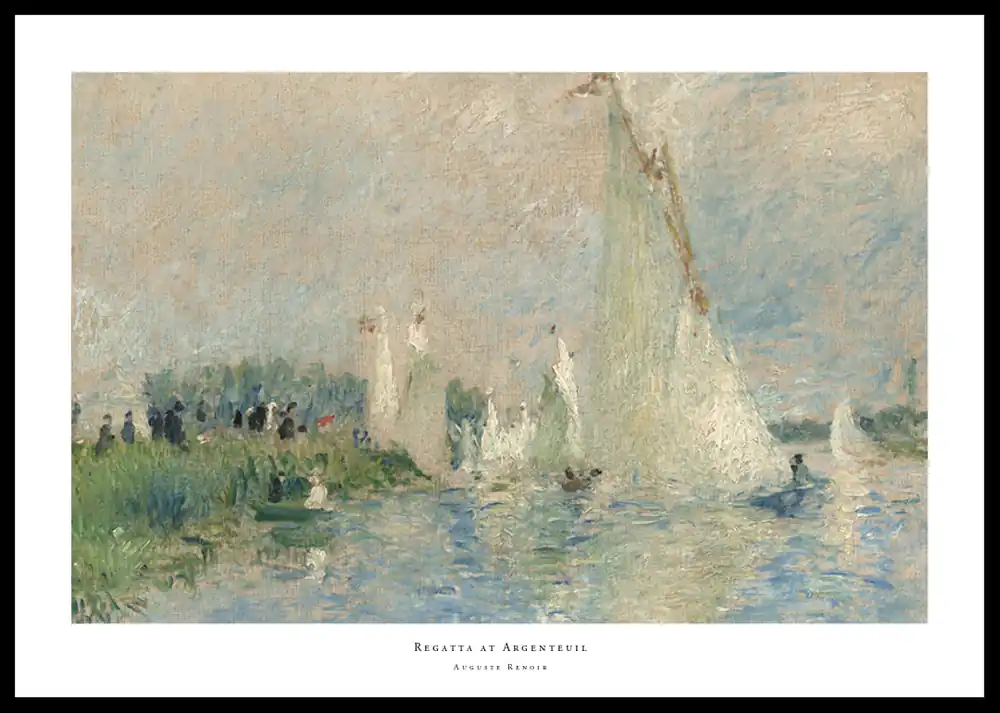 Regatta at Argenteuil By Auguste Renoir Poster Saisonangebot