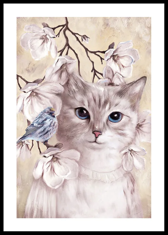 Cat Girl Poster Versand Am Gleichen Tag