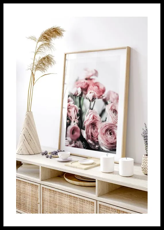 Zertifiziert Pink Roses Poster