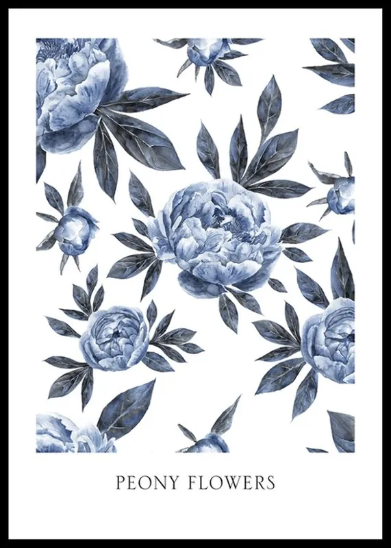 Preiswert Peony Flowers Poster