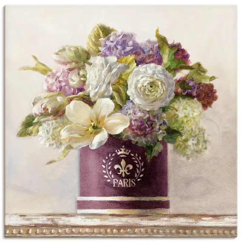 Top-Preis Tulpen in Auberginer Hutschachtel B2CM Wandbild