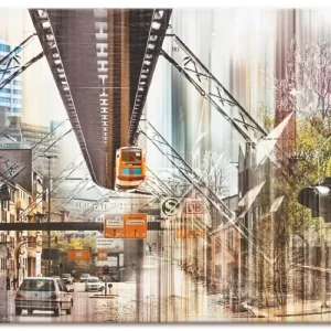 Wuppertal NRW Ruhrgebiet Collage Q4FF Wandbild Geprüft
