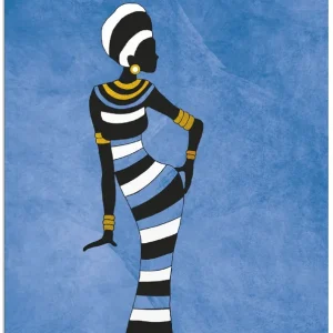 Afrikanische Frau T1SW Wandbild Rabatt