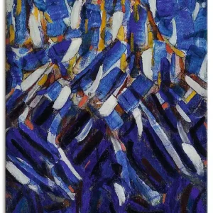 Abstraktion (Der blaue Berg). 1912 T6YB Wandbild Echt
