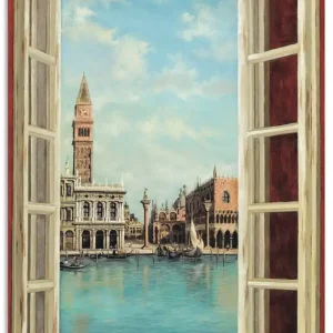 Zertifiziert Fenster mit Blick auf Venedig T0CZ Wandbild