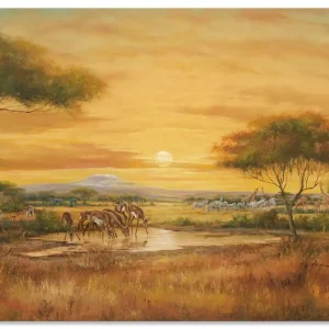 Afrikanische Steppe T4EX Wandbild Gratis Versand
