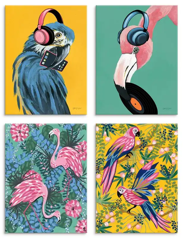 Dopamin Birds Wandbild Mega-Angebot
