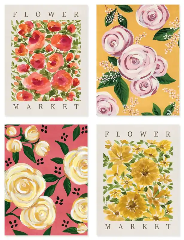 Neue Kollektion Flowers Wandbild