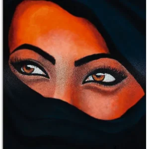 Preis Gesenkt Tuareg - Der Sand auf deiner Haut Glasbild 45x60 cm