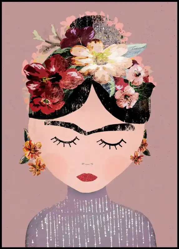 Frida Pastell Poster by treechild Mega-Angebot