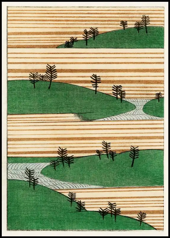 Top-Preis Japanese Landscape Illustration Poster nr.1