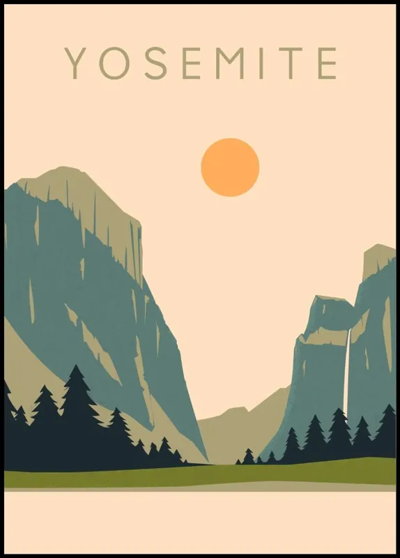Zertifiziert Yosemite Amazing Travel Poster