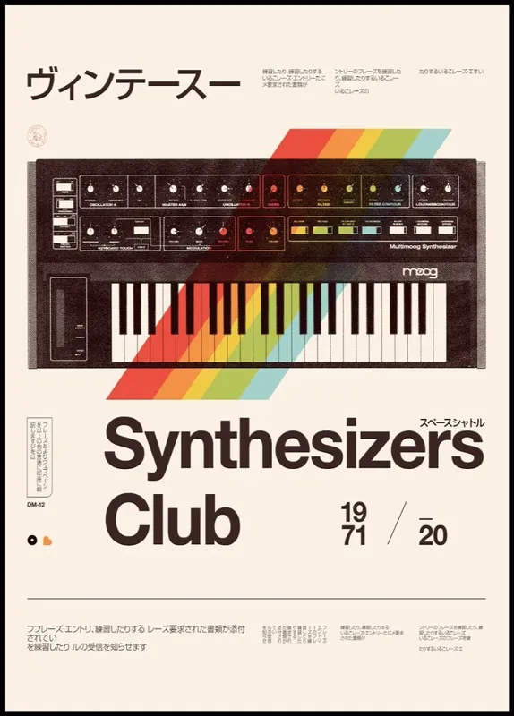 Synthe Club Poster by Florent Bodart Zertifiziert