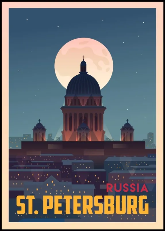 Neue Kollektion St Petersburg Russia Amazing Travel Poster