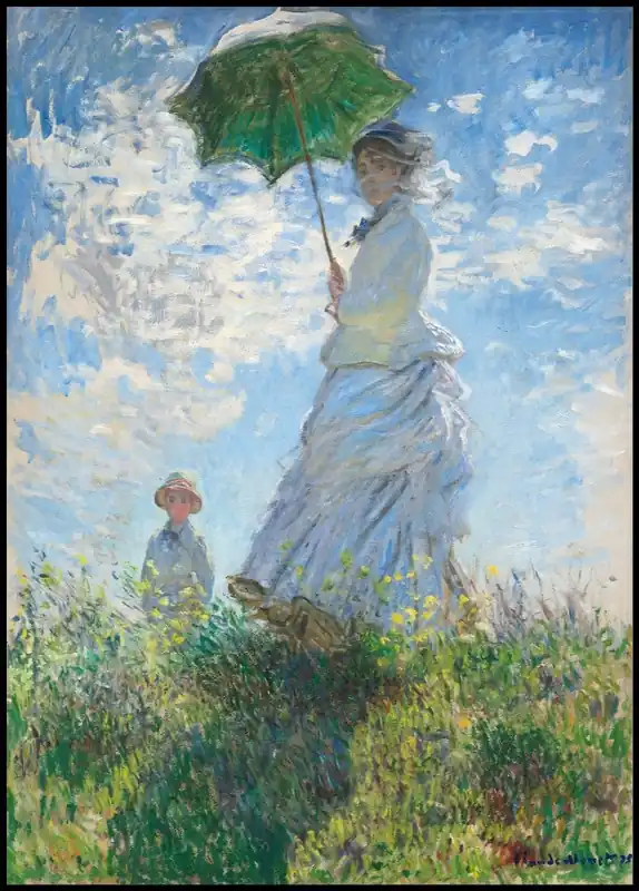 Woman with a Parasol, Madame Monet and Her Son Poster Abverkauf