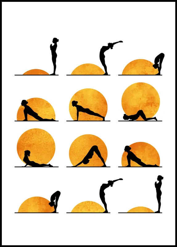 Yoga Sun Poster by Kubistika Angebot